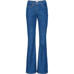 Wygodne dżinsy ze stretchem BOOTCUT bonprix niebieski. Niebieskie jeansy damskie bonprix, z jeansu. Za 69,99 zł.