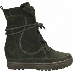 Botki - 1125I CAM GRI. Czarne botki damskie skórzane Venezia. Za 249,00 zł.