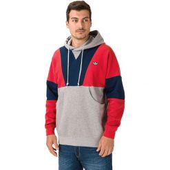Adidas Originals Bluza Czerwony Szary. Szare bluzy męskie adidas Originals, s, bez wzorów, z bawełny, bez kołnierzyka, bez rękawów, bez kaptura. Za 335,95 zł.
