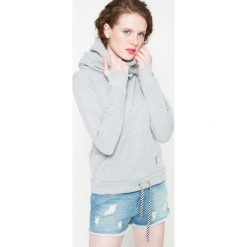 Femi Pleasure - Bluza. Szare bluzy damskie Femi Stories, s, z nadrukiem, z bawełny, bez rękawów, z kapturem. W wyprzedaży za 159,90 zł.