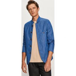 Scotch & Soda - Marynarka. Niebieskie garnitury męskie Scotch & Soda, bez wzorów, z bawełny. Za 859,90 zł.