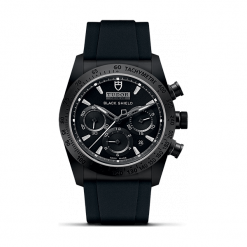 ZEGAREK TUDOR FASTRIDER BLACK SHIELD 42000CN BLACK INDEX WHITE W-RUBB. Czarne zegarki męskie TUDOR, ze stali. Za 20690,00 zł.