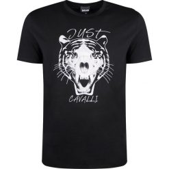 Just Cavalli T-shirt. T-shirty męskie Roberto Cavalli, z aplikacjami, z bawełny, z okrągłym kołnierzem. Za 249,00 zł.