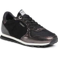 Sneakersy PEPE JEANS - Verona W Top PLS31037 Black 999. Czarne półbuty damskie Pepe Jeans, bez wzorów, z jeansu, bez kołnierzyka. Za 329,00 zł.