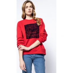 Bluza TOMMY HILFIGER Stacy WW0WW26692. Czerwone bluzy damskie TOMMY HILFIGER, xl, bez wzorów, z bawełny, bez rękawów, bez kaptura. W wyprzedaży za 299,00 zł.