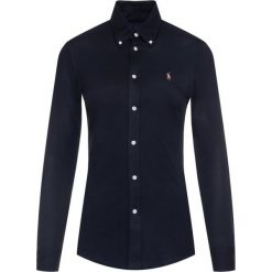 Koszula Polo Ralph Lauren Knit Oxford 211781239. Czarne koszulki damskie polo Polo Ralph Lauren, l, bez wzorów, z bawełny, polo, bez rękawów. Za 539,00 zł.