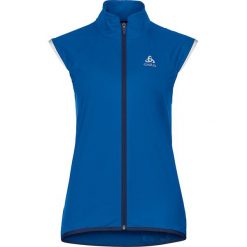 Kamizelka softshellowa "Zeroweight" w kolorze niebieskim. Niebieskie kamizelki damskie Odlo Women, xs, bez wzorów, bez kaptura. W wyprzedaży za 219,95 zł.