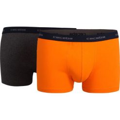 Dwupak męskich bokserek CECEBA Jubilee Orange. Pomarańczowe bokserki męskie marki Ceceba, z bawełny. Za 55,99 zł.