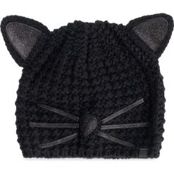 Czapka KARL LAGERFELD - 96KW3402 Black. Czarne czapki damskie KARL LAGERFELD, bez wzorów, z materiału. W wyprzedaży za 229,00 zł.