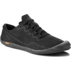 Buty MERRELL - Vapor Glove 3 Luna Ltr J33599 Black. Czarne buty sportowe męskie Merrell, ze skóry, bez zapięcia, do biegania. Za 389,00 zł.