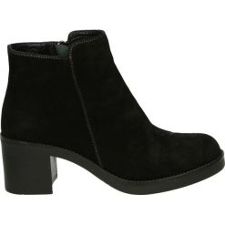 Botki - 36076S1 BLACK. Czarne botki damskie marki Venezia, ze skóry. Za 349,00 zł.