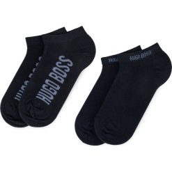 Zestaw 2 par niskich skarpet unisex BOSS - 2P As Logo Cc 50403843 403. Czarne skarpetki męskie Boss, bez wzorów, z elastanu. W wyprzedaży za 49,00 zł.