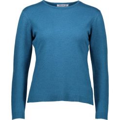Sweter w kolorze morskim. Niebieskie swetry damskie marki Cashmere & Jackets, s, bez wzorów, z kaszmiru, bez rękawów, bez kaptura. W wyprzedaży za 137,95 zł.