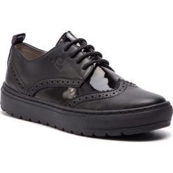 Oxfordy GEOX - D Breeda A D922QA 05402 C9999 Black. Czarne półbuty damskie Geox, bez obcasa, na płaskiej podeszwie, bez zapięcia. Za 389,00 zł.