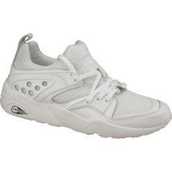 Puma Blaze Of Glory Trinomic 359687-01 45 Białe. Białe buty sportowe męskie Puma, ze skóry, bez zapięcia. W wyprzedaży za 189,99 zł.