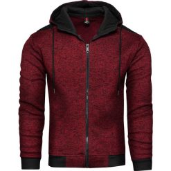 Bluzo-kurtka męska na zamek czerwona Recea. Czerwone bluzy męskie Recea, xl, bez wzorów, z bawełny, z kapturem, bez rękawów, z kapturem. Za 59,99 zł.