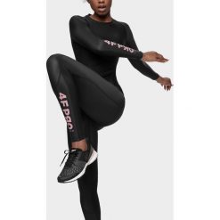 Legginsy kompresyjne damskie 4FPro SPDF400 - czarny. Czarne legginsy sportowe damskie 4f, xl, bez wzorów, z satyny, na fitness i siłownię. W wyprzedaży za 129,99 zł.