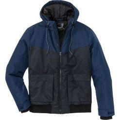 Kurtka zimowa ocieplana Regular Fit bonprix niebieskozielony morski - ciemnoniebieski. Niebieskie płaszcze męskie bonprix, na zimę, m, bez wzorów. Za 109,99 zł.