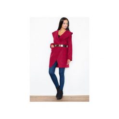 Płaszcz M407 Bordo. Czerwone płaszcze damskie FIGL, s, bez wzorów, eleganckie. Za 219,00 zł.