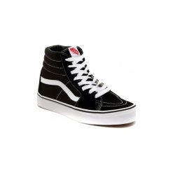 Buty Vans SK8 HI BLACK. Szare trampki i tenisówki damskie Vans, bez wzorów, bez zapięcia. Za 368,88 zł.