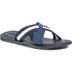 Klapki SALAMANDER - Jamie 31-75107-02 White/Navy. Niebieskie klapki męskie Salamander, bez wzorów, ze skóry ekologicznej. Za 259,00 zł.