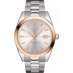 ZEGAREK TISSOT GENTLEMAN POWERMATIC 80 SILICIUM T927.407.41.031.00. Szare zegarki męskie TISSOT, srebrne. Za 5900,00 zł.
