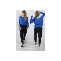 BLUZKA LOVE OVERSIZE KOBLATOWA. Szare bluzki damskie marki Meleksima, s, bez wzorów, z wiskozy, bez kołnierzyka, bez rękawów. Za 95,99 zł.