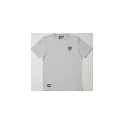 Koszulka BLB SMALL BADGE Grey. Szare koszulki męskie Crankk, xl, z aplikacjami, z bawełny, bez kołnierzyka, bez rękawów. Za 139,00 zł.