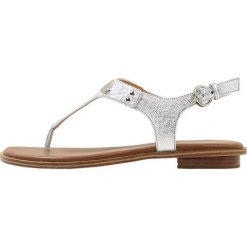 Chodaki damskie: MICHAEL Michael Kors PLATE THONG Japonki silver