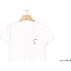 Twarz T-Shirt Koszulka Biała Czarna. Białe bralety Pakamera, l, z bawełny. Za 75,00 zł.