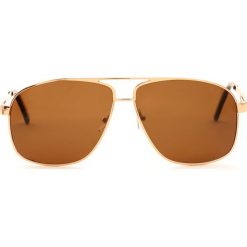 Brązowe Okulary Ball Of Fire. Pomarańczowe okulary przeciwsłoneczne męskie Born2be. Za 54,99 zł.