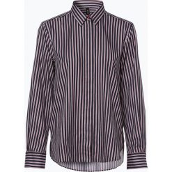Marc Cain Sports - Bluzka damska, niebieski. Niebieskie bluzki damskie Marc Cain Sports, w paski, z bawełny, bez kołnierzyka, bez rękawów. Za 499,95 zł.