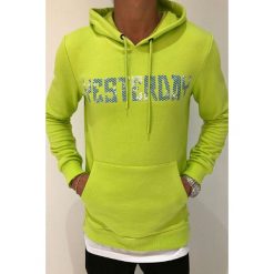 Bluza męska VANCE LIME. Zielone bluzy męskie Bluza męska VANCE LIME, s, bez wzorów, z kapturem, bez rękawów, z kapturem. W wyprzedaży za 79,00 zł.