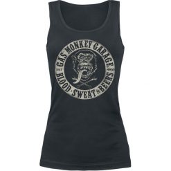 Topy damskie: Gas Monkey Garage Blood, Sweat & Beers Top damski czarny