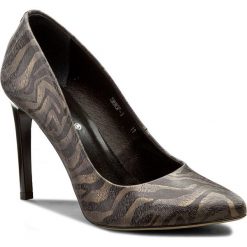 Szpilki SENSO - SEN.07-1 Zebra Popiel. Szare szpilki ze skóry licowej Senso, bez wzorów, eleganckie, bez obcasa, na obcasie, bez zapięcia. W wyprzedaży za 189,00 zł.