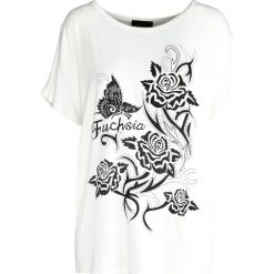 Biały T-shirt Addicted To Fashion. Białe bez kategorii marki Born2be, m. Za 29,99 zł.