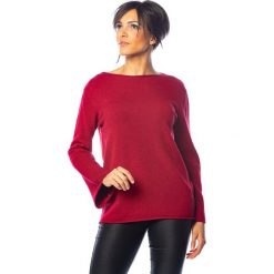 Sweter "Molly" w kolorze bordowym. Czerwone swetry damskie So Cachemire, l, bez wzorów, z kaszmiru, bez rękawów, bez kaptura. W wyprzedaży za 175,95 zł.