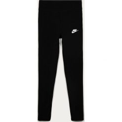 Nike Kids - Legginsy dziecięce 122-166 cm. Czarne spodnie dziewczęce Nike Kids, bez wzorów, z elastanu. Za 99,90 zł.