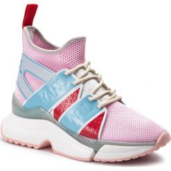Sneakersy KARL LAGERFELD - KL61621 Pink Mix Textile. Różowe półbuty damskie KARL LAGERFELD, ze skóry. W wyprzedaży za 719,00 zł.