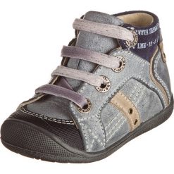 Buciki niemowlęce: Skórzane buty „Totem Lim” w kolorze szaro-żółtym do nauki chodzenia