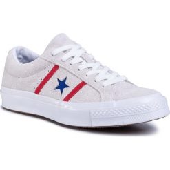 Tenisówki CONVERSE - One Star Academy Ox 164390C White/Enamel Red/Blue. Brązowe półbuty męskie Converse, bez wzorów, ze skóry, klasyczne, bez zapięcia. Za 399,00 zł.