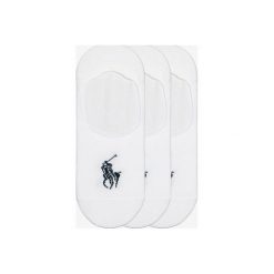 Polo Ralph Lauren 3-pack Skarpetki Biały. Białe skarpetki męskie Polo Ralph Lauren, bez wzorów, z elastanu. Za 88,95 zł.