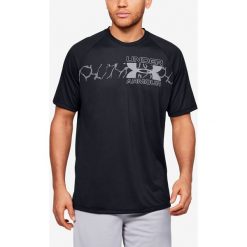 Under Armour Tech™ 2.0 Koszulka Czarny. Czarne podkoszulki męskie Under Armour, s, z nadrukiem, z poliesteru, z krótkim rękawem. Za 128,95 zł.
