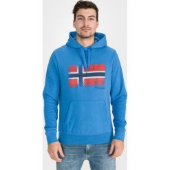 Napapijri Bibu Bluza Niebieski. Niebieskie bluzy męskie Napapijri, xl, z nadrukiem, z bawełny, bez kołnierzyka, bez rękawów, bez kaptura. Za 461,95 zł.
