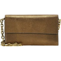 Polo Ralph Lauren Kopertówka gold. Żółte kopertówki damskie marki Polo Ralph Lauren, bez wzorów, bez dodatków. W wyprzedaży za 629,40 zł.
