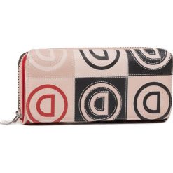 Duży Portfel Damski DESIGUAL - 20SAYP25 6008. Różowe portfele damskie Desigual, bez wzorów, ze skóry ekologicznej. Za 249,00 zł.