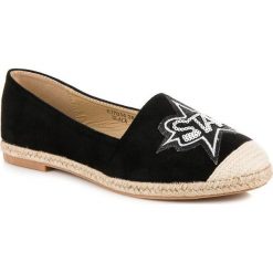 Tomsy damskie: Czarne zamszowe espadryle SWEET SHOES