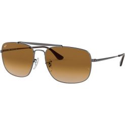 Ray-Ban - Okulary Colonel Gunmetal. Szare okulary przeciwsłoneczne damskie Ray-Ban, prostokątne. Za 599,90 zł.