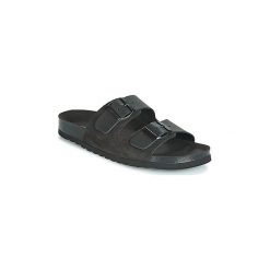Sandały Vero Moda CARLA LEATHER. Czarne sandały damskie Vero Moda, bez wzorów, bez obcasa, bez zapięcia. Za 143,20 zł.