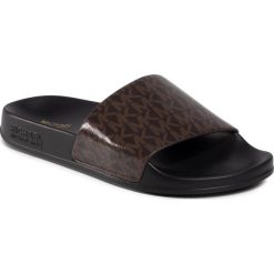 Klapki MICHAEL MICHAEL KORS - Gilmore Slide 40R0GMFA1B Brwon. Pomarańczowe klapki damskie MICHAEL Michael Kors, bez wzorów, z tworzywa sztucznego, bez obcasa. Za 289,00 zł.